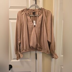 Banana Republic Taupe Blouse